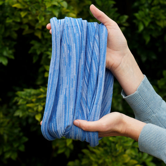 Ice Blue Merino Beanie Wrap