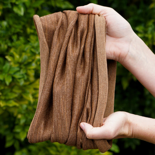 Tan Merino Beanie Wrap