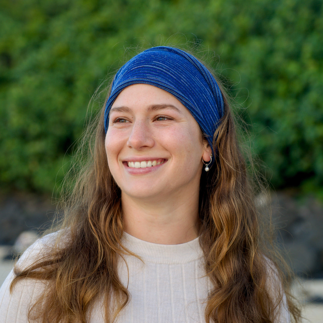 Alpine Blue Merino Wide Headband