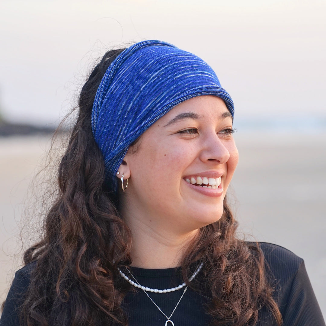 Alpine Blue Merino Wide Headband