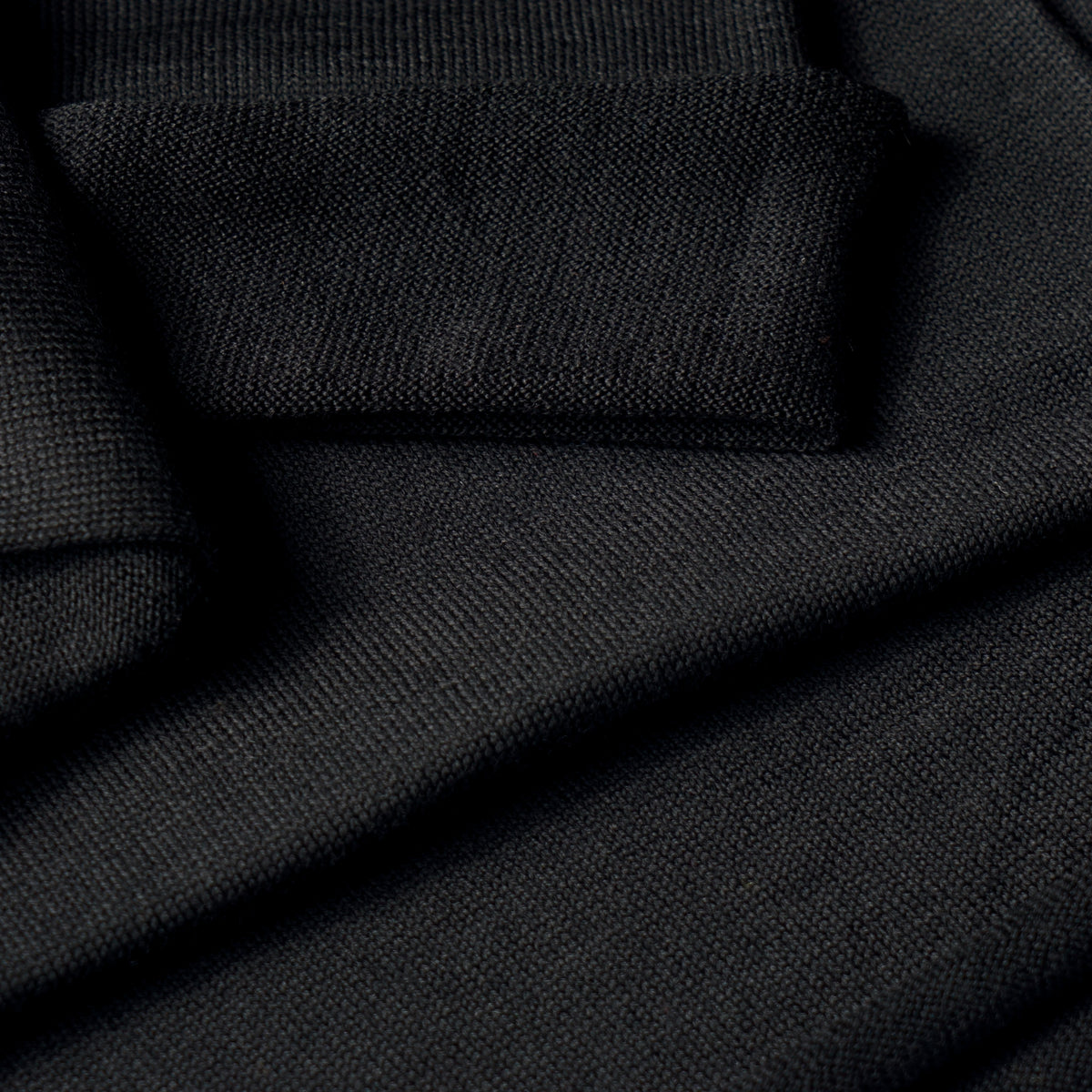 Black Merino Beanie Wrap