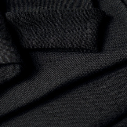 Black Merino Beanie Wrap