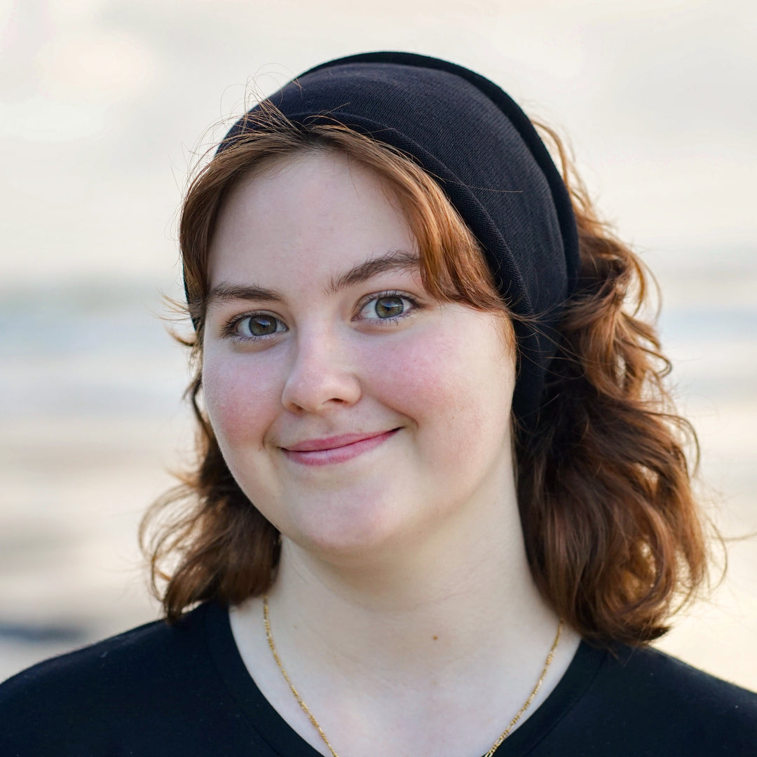 Black Merino Wide Headband