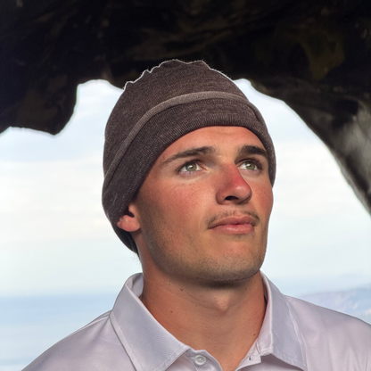 Driftwood Reversible Merino Beanie Wrap