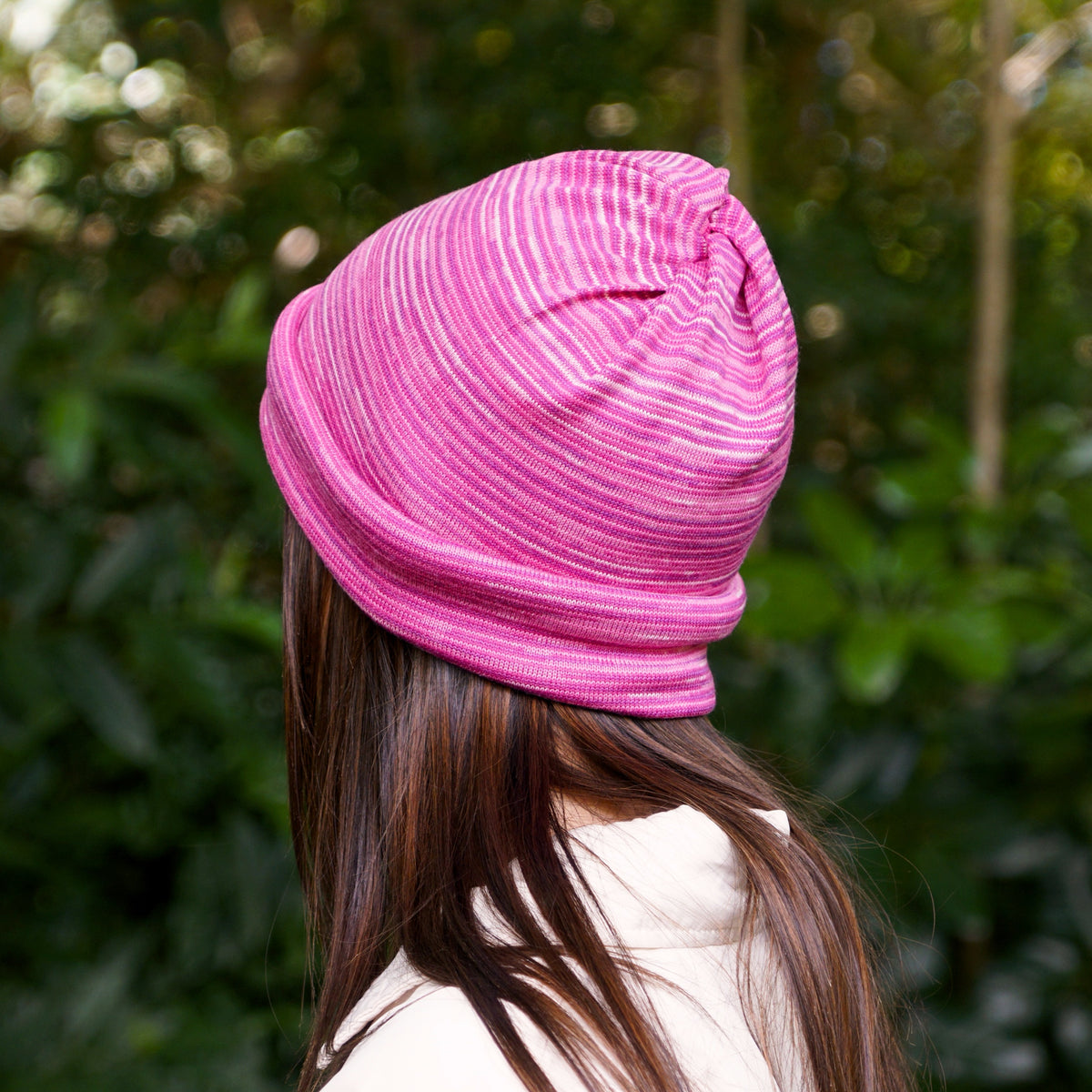 Cherry Blossom Merino Beanie Wrap