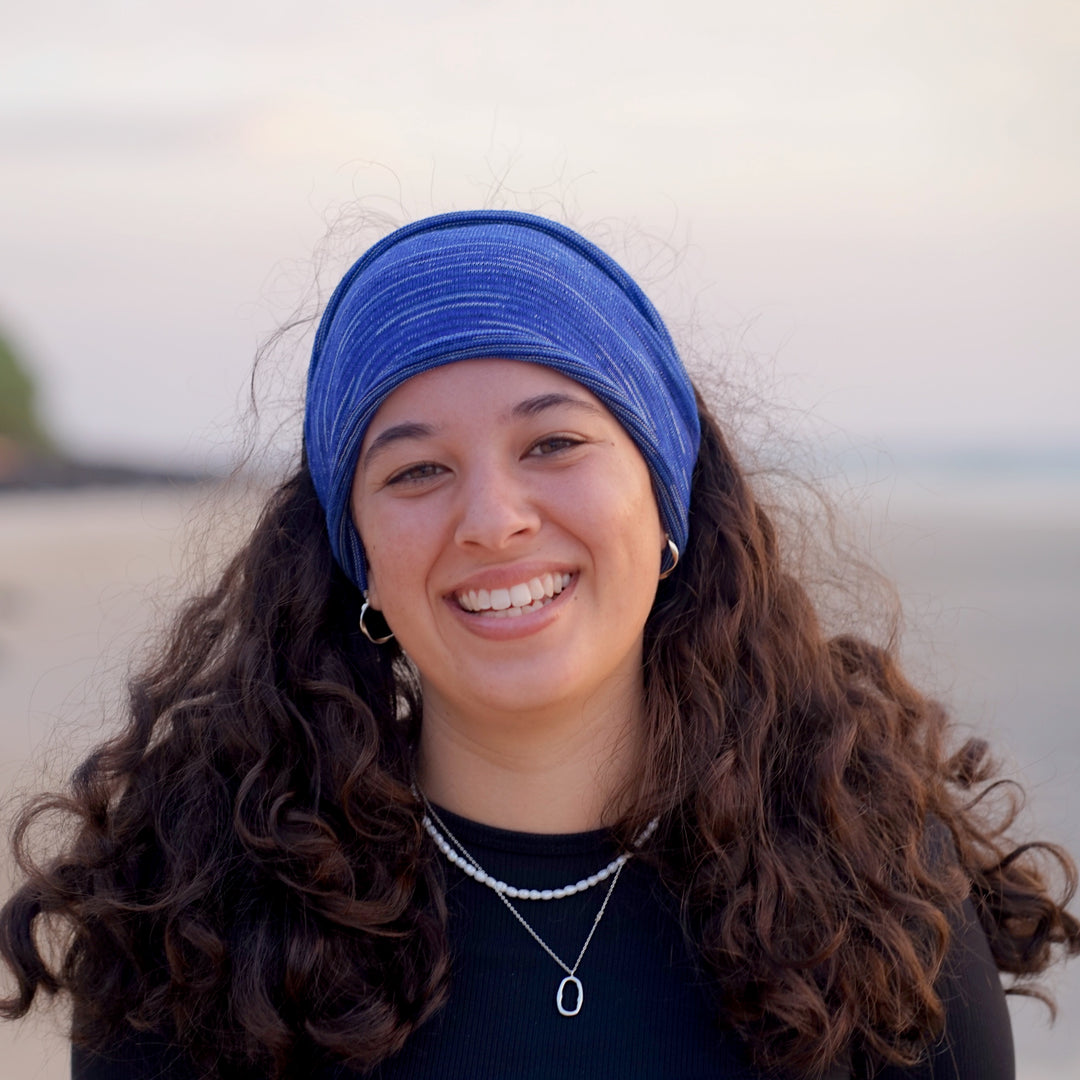 Merino Wide Headband - Alpine Blue