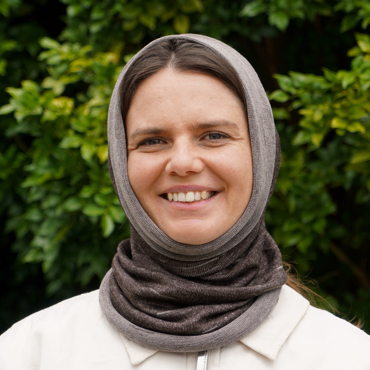 Driftwood Reversible Merino Beanie Wrap