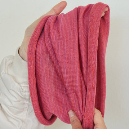 Dusky Pink Merino Beanie Wrap