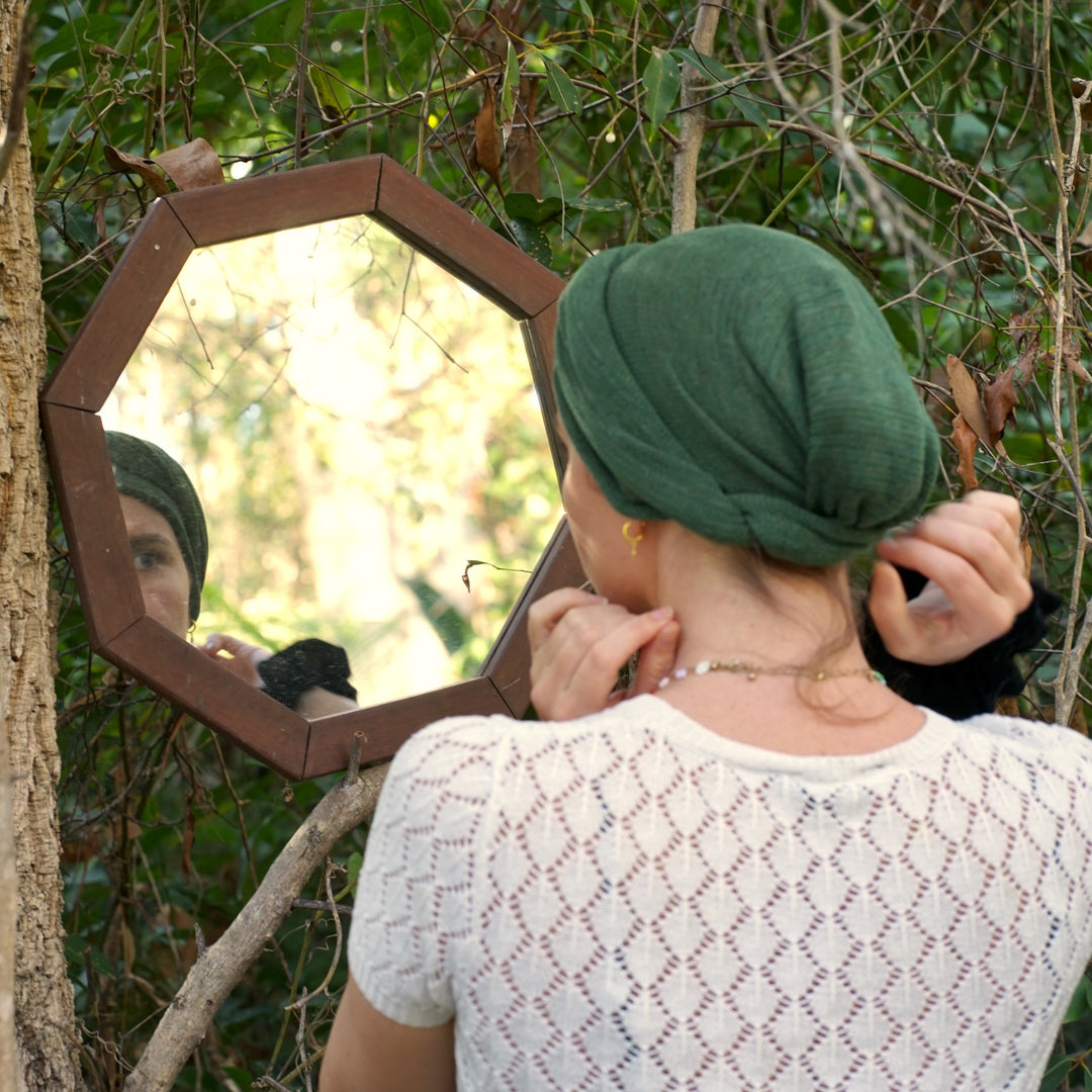 Olive Greens Turban Wrap/ Head wrap