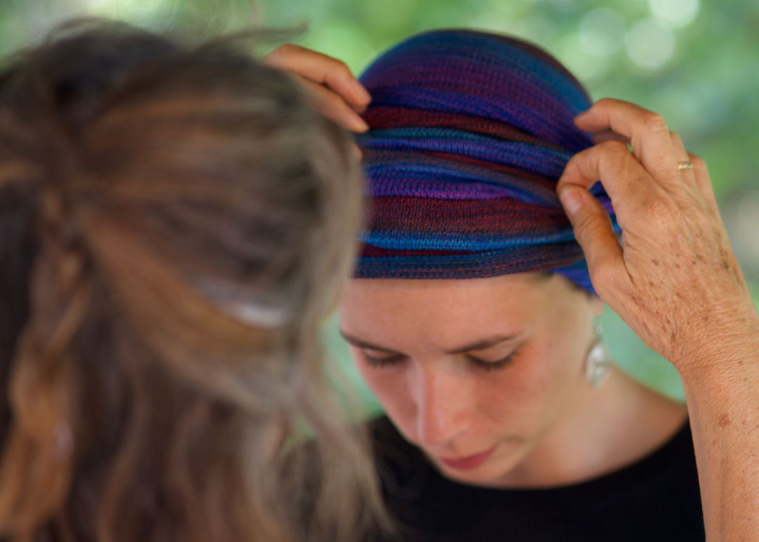 Bright Earths Turban Wrap / Head Wrap Hand dyed