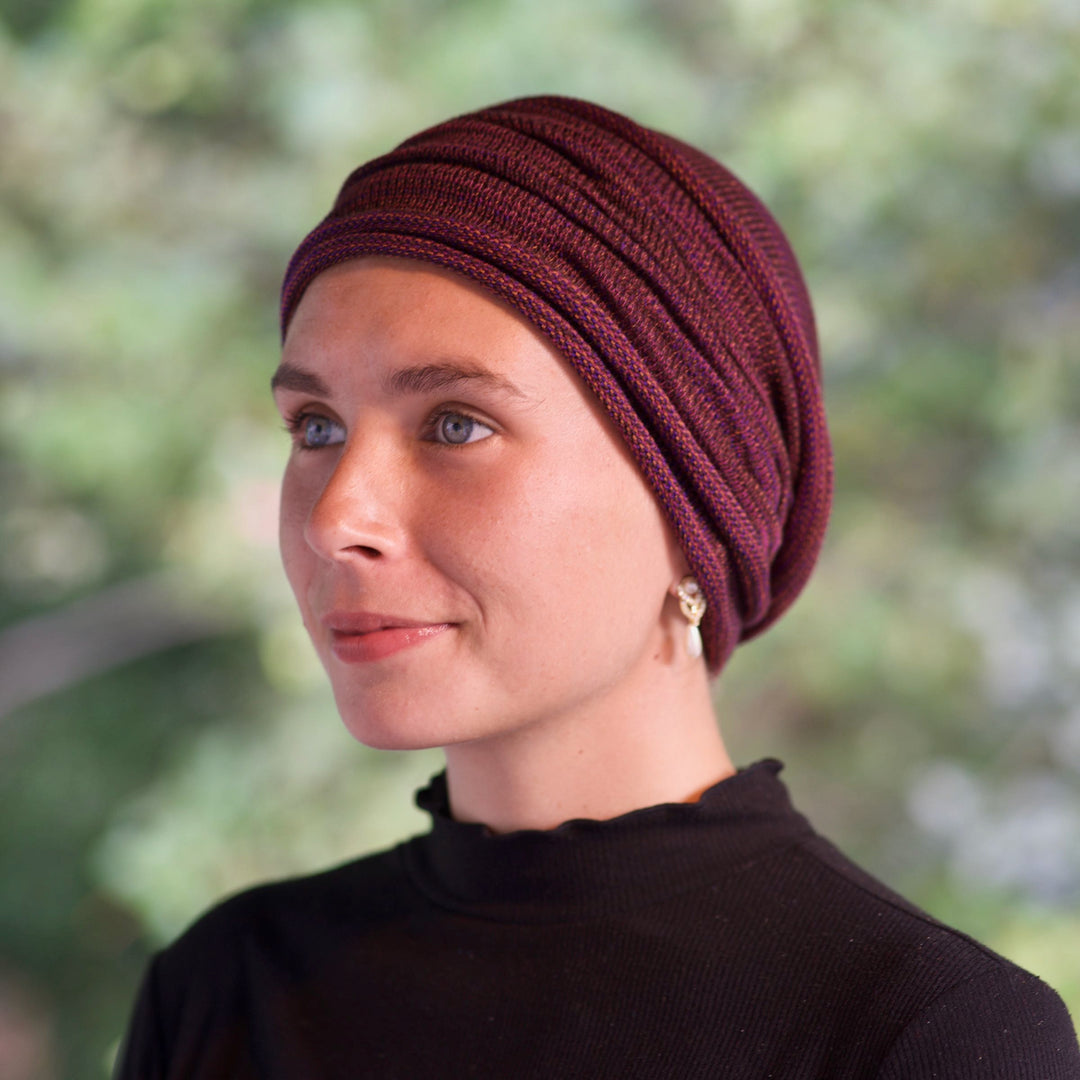 Rustic Plum Turban / Head wrap