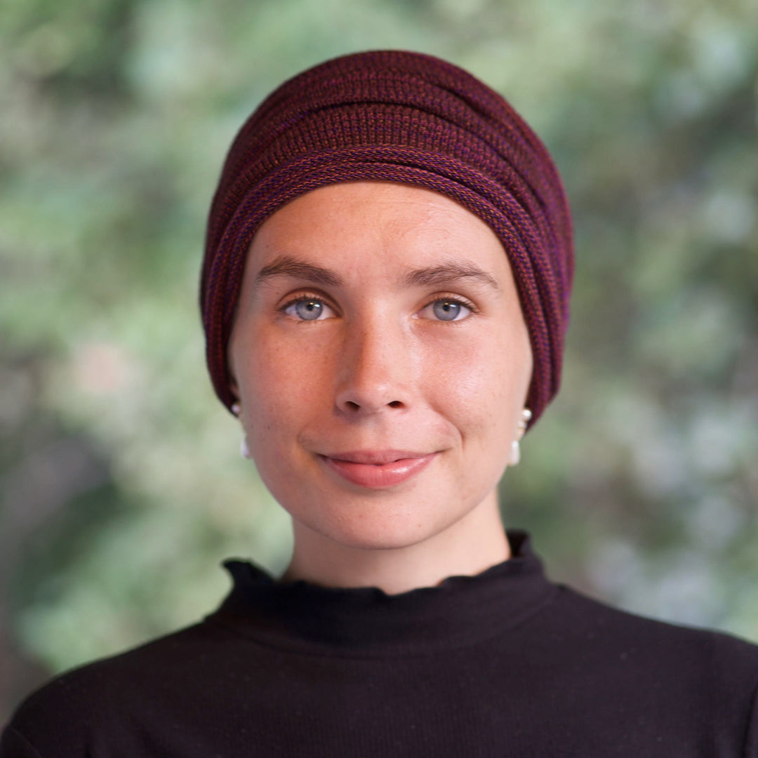 Rustic Plum Turban / Head wrap