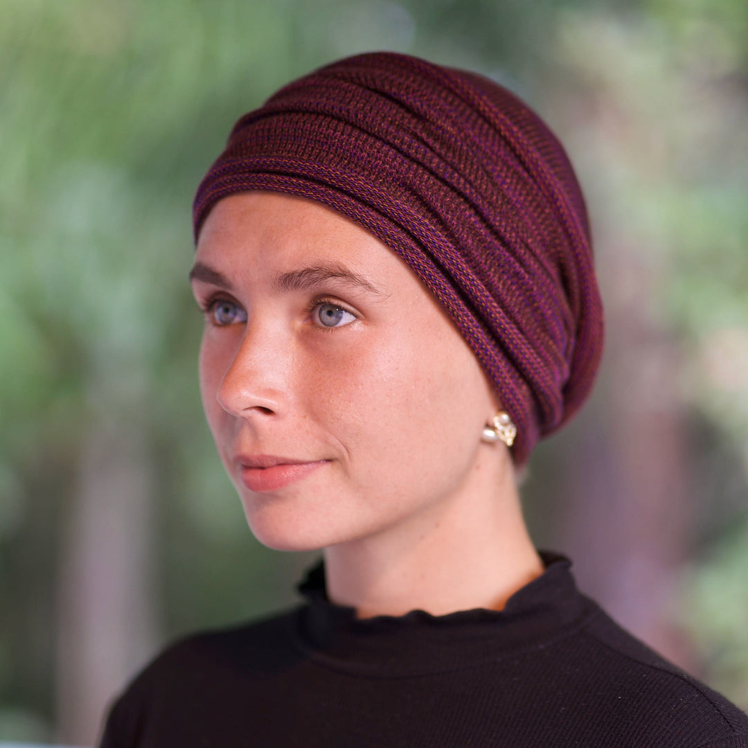 Rustic Plum Turban / Head wrap