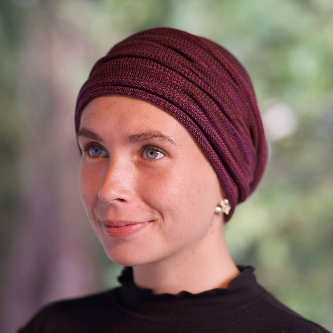 Rustic Plum Turban / Head wrap