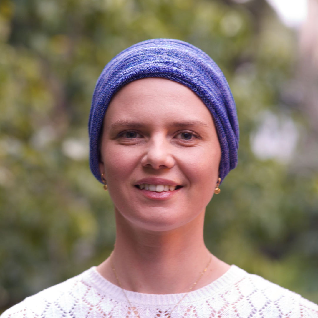 Denim Blues Turban / Head wrap