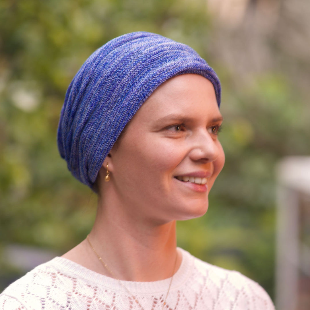 Denim Blues Turban / Head wrap