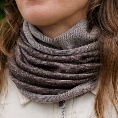 Driftwood Reversible Merino Beanie Wrap