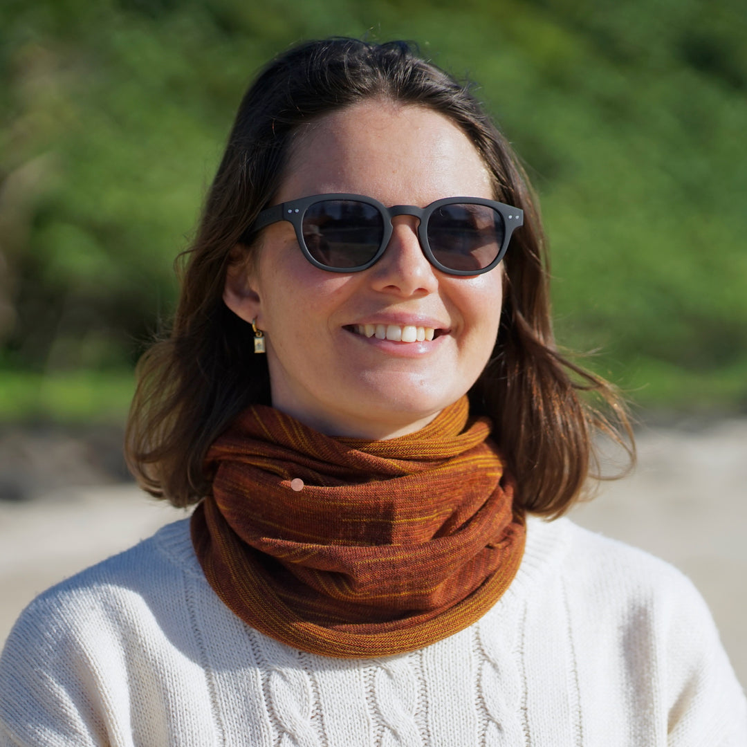 Merino Beanie Wrap - Redwood