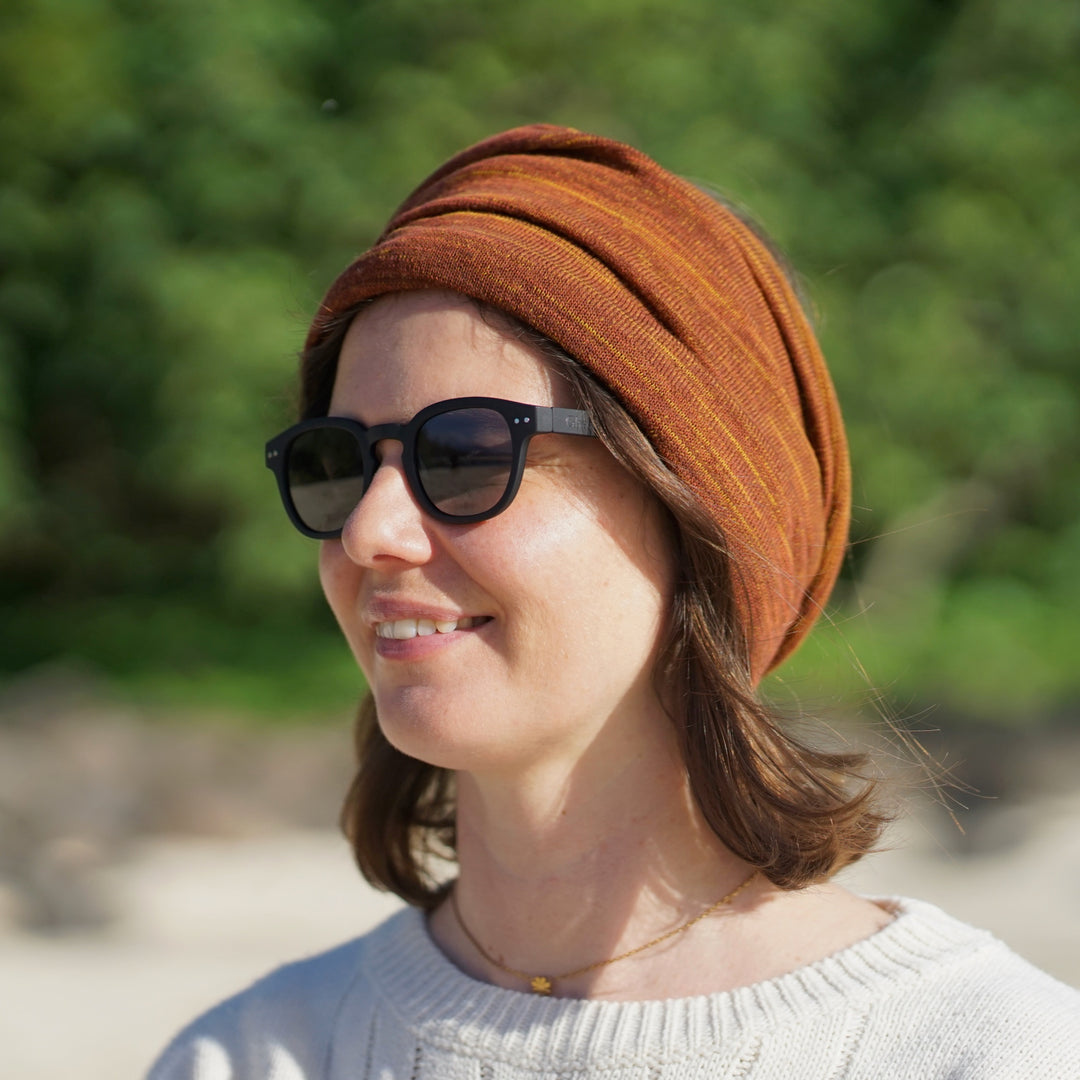 Merino Beanie Wrap - Redwood