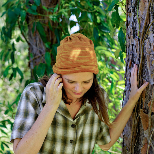 Marigold Merino Beanie Wrap