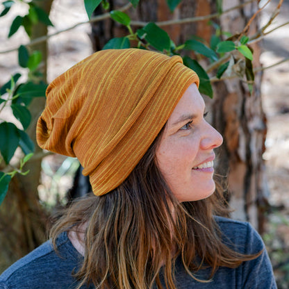 Marigold Merino Beanie Wrap