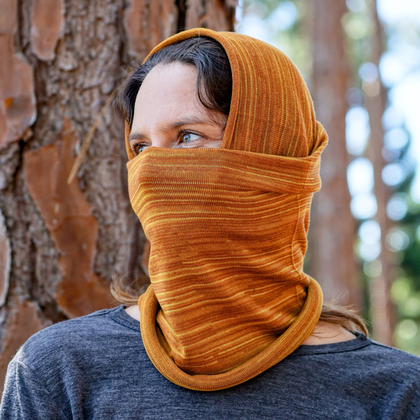 Marigold Merino Beanie Wrap