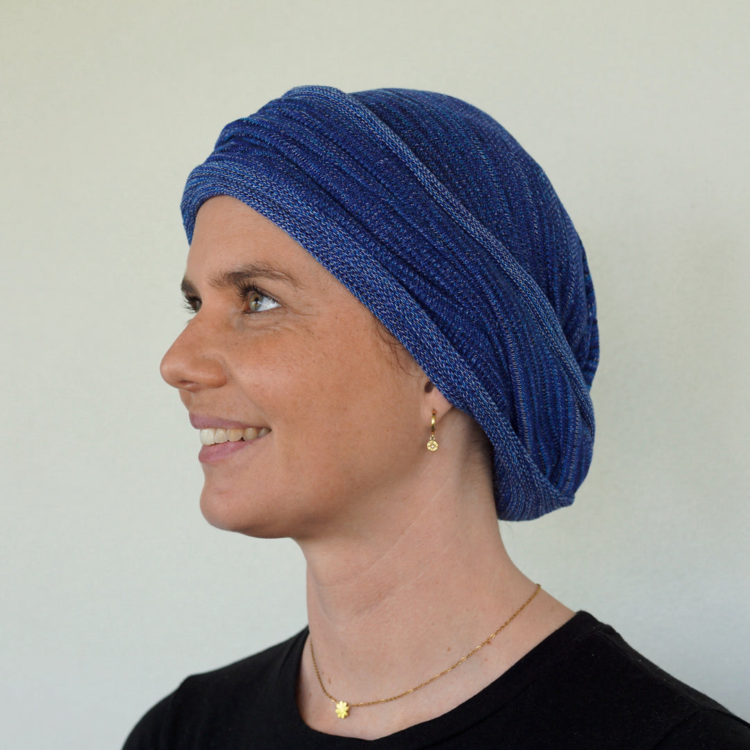 Denim Blue Turban / Head Wrap
