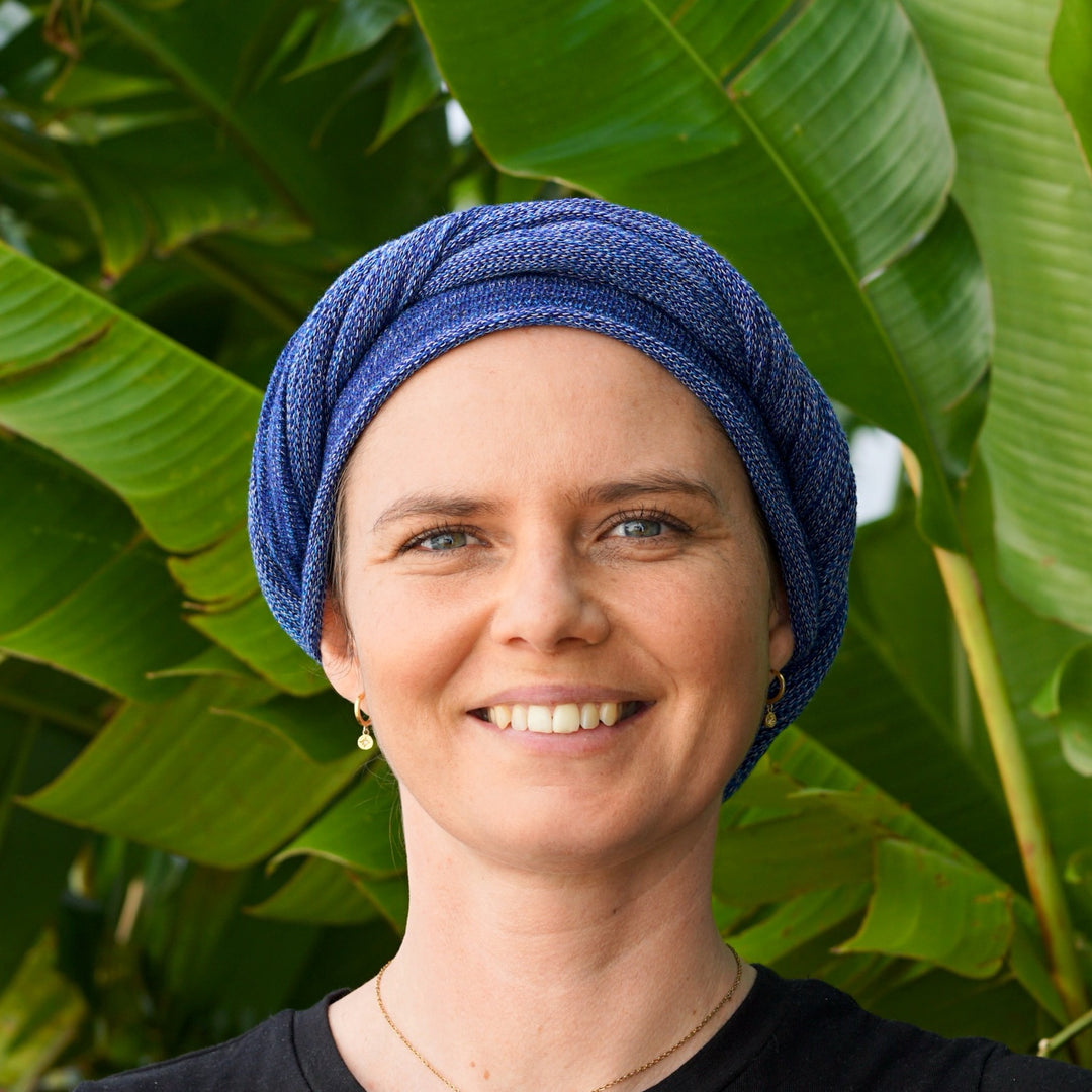 Denim Blue Turban / Head Wrap