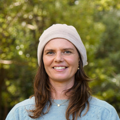 Sand Merino Beanie Wrap