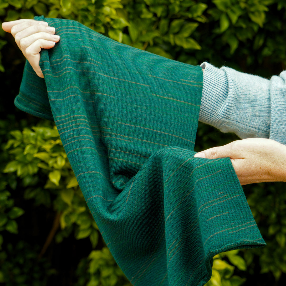 Forest Green Merino Beanie Wrap