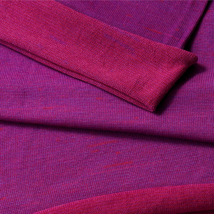 Fuchsia Reversible Merino Beanie Wrap