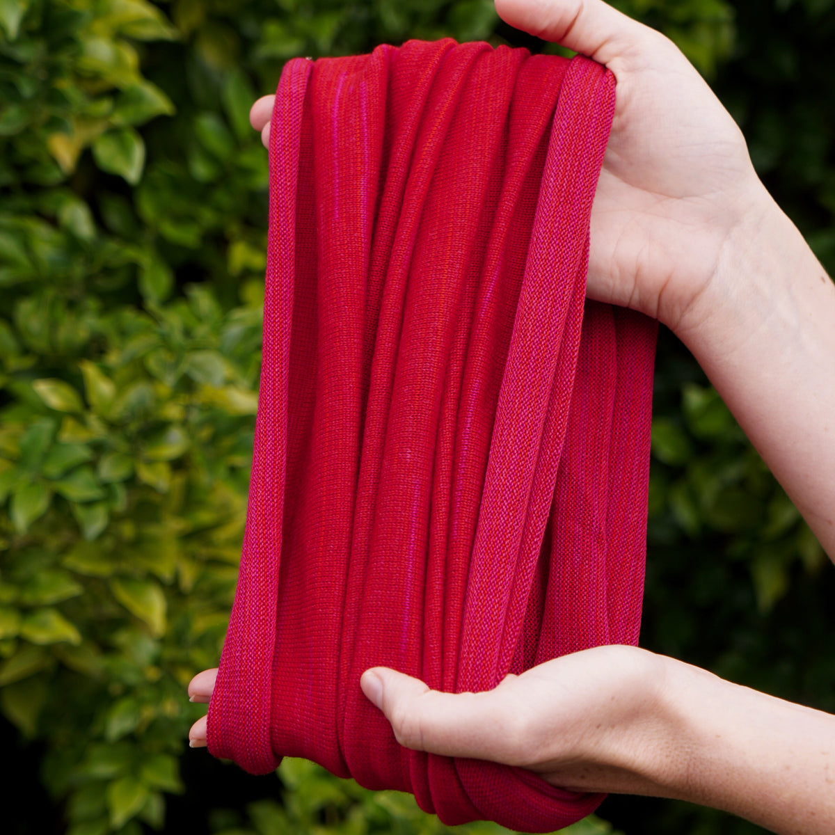 Flamenco Red Merino Beanie Wrap - Limited Edition