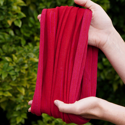 Flamenco Red Merino Beanie Wrap - Limited Edition