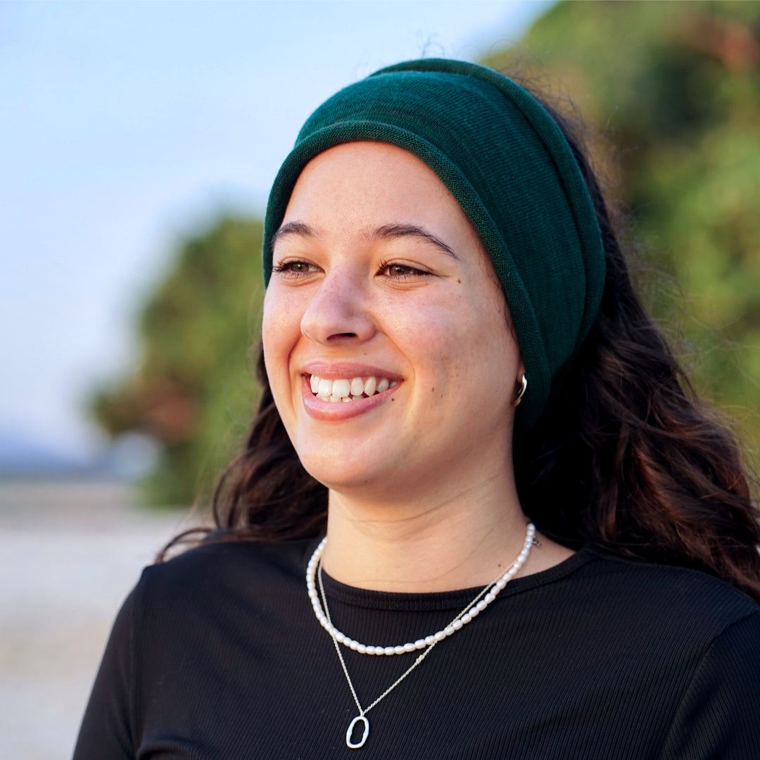 Forest Green Merino Wide Headband