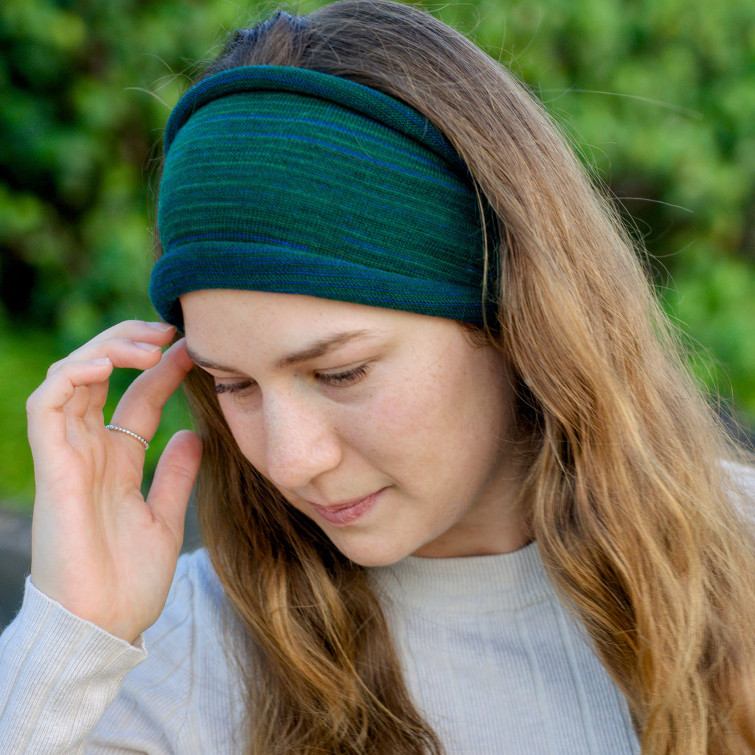 Forest Green Merino Wide Headband