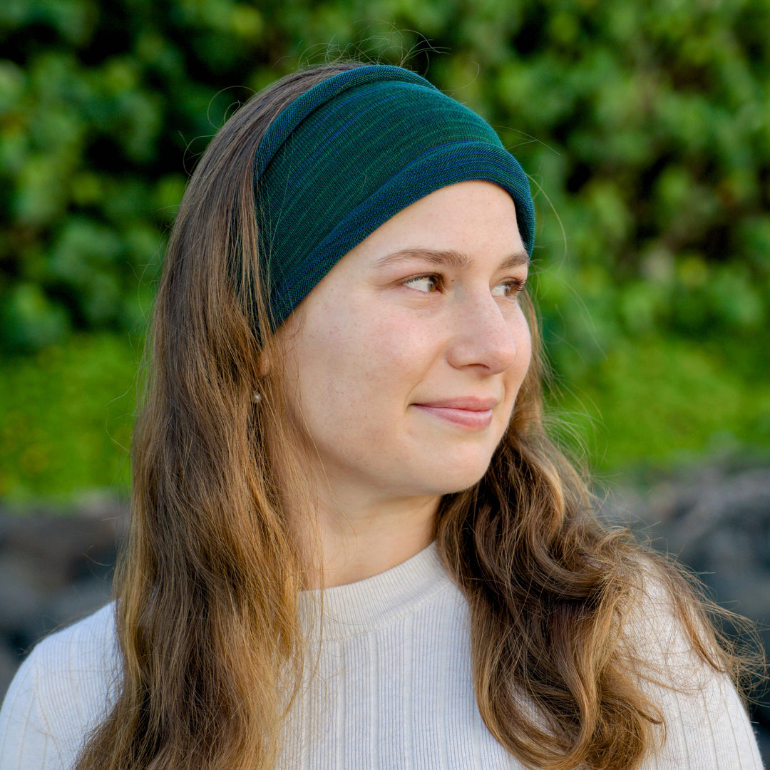 Forest Green Merino Wide Headband