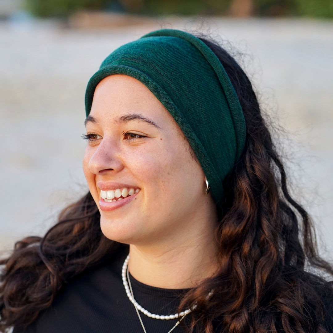 Forest Green Merino Wide Headband