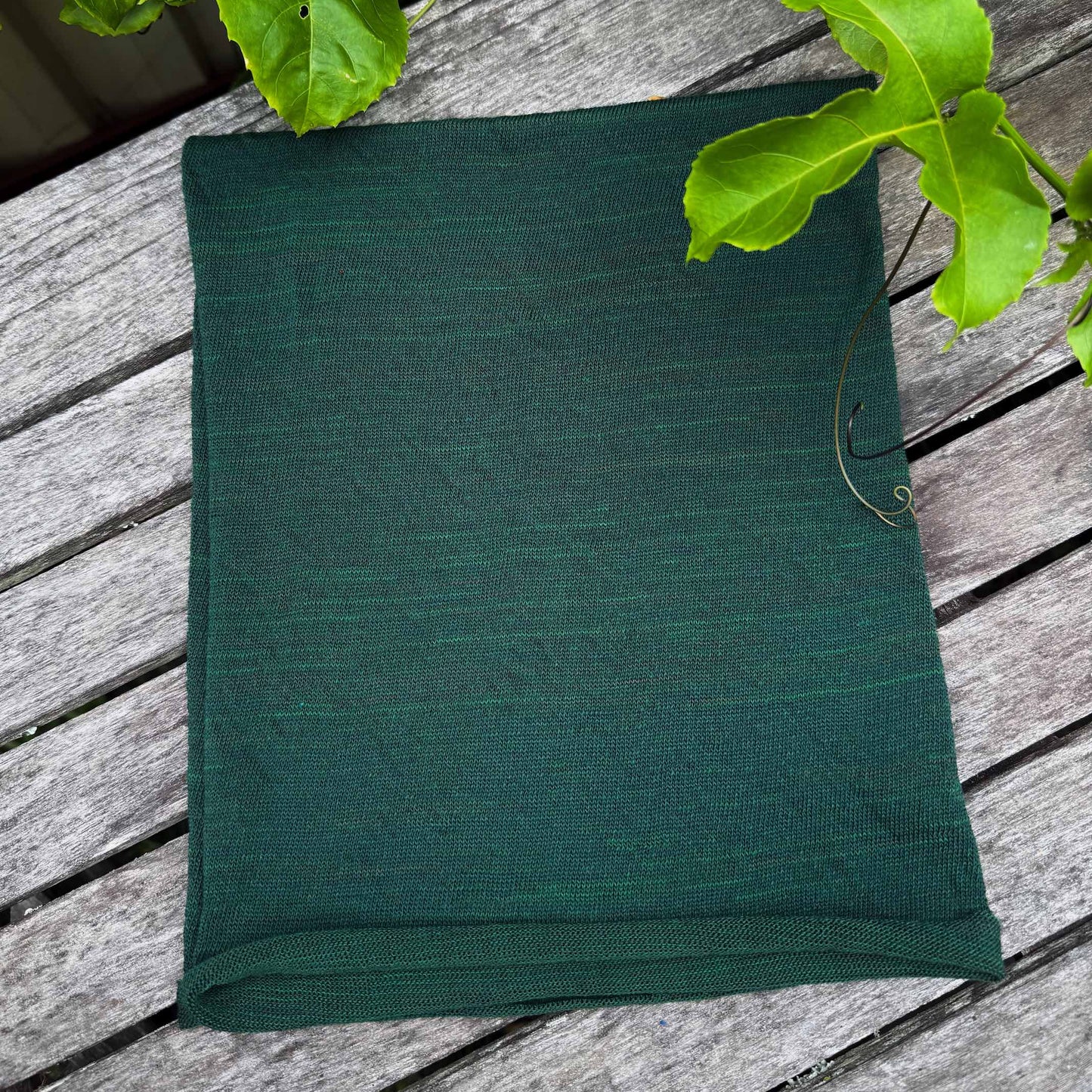 Forest Green Merino Beanie Wrap