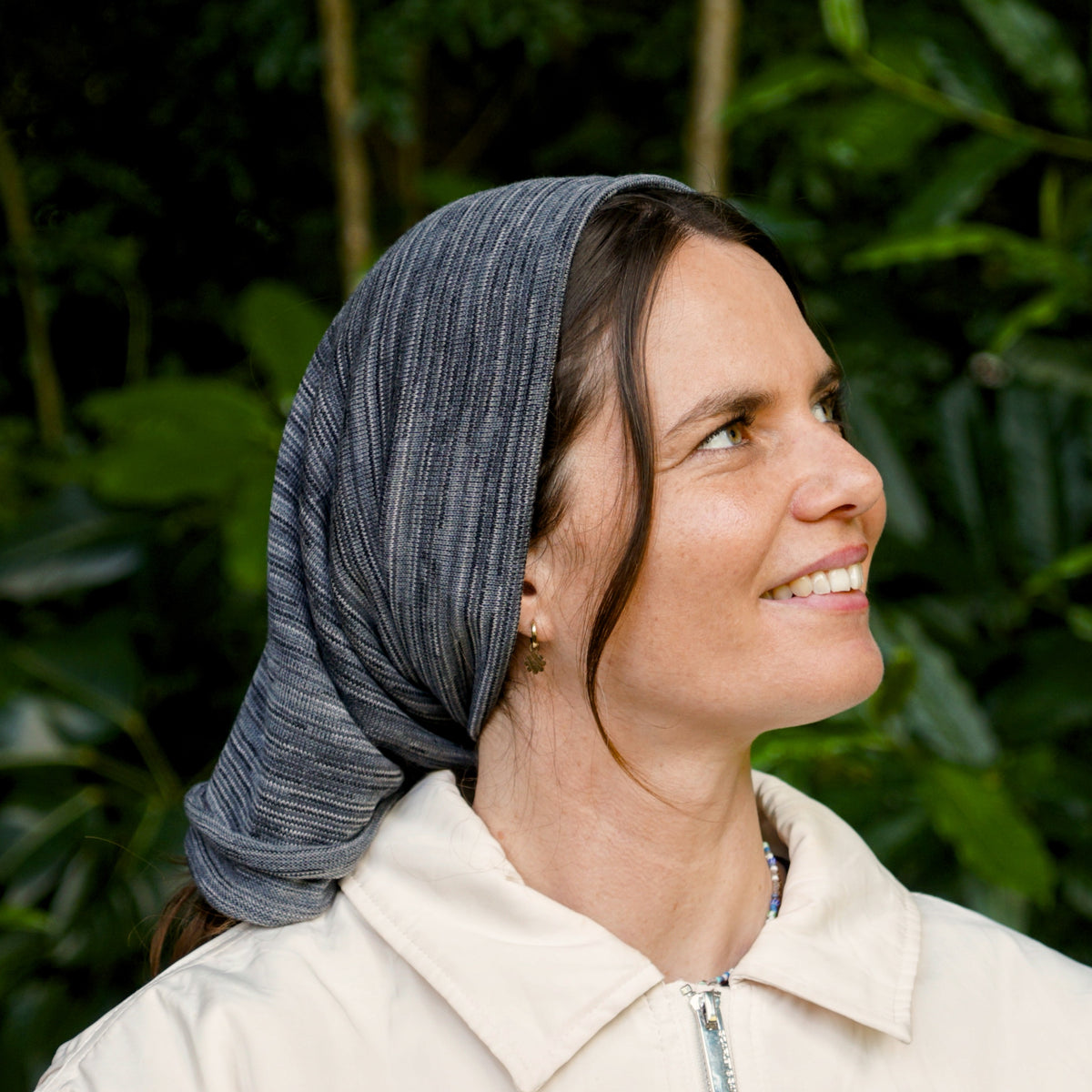 Grey Delight Merino Beanie Wrap