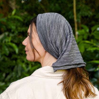 Grey Delight Merino Beanie Wrap