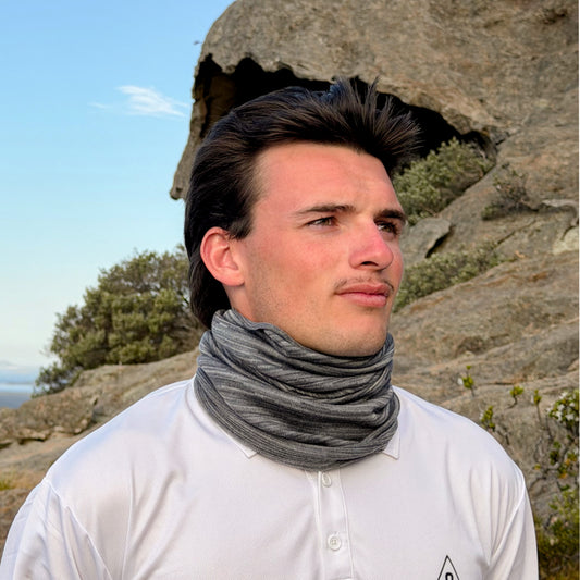 Grey Delight Merino Beanie Wrap