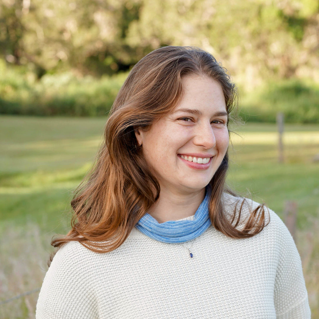Ice Blue Merino Wide Headband