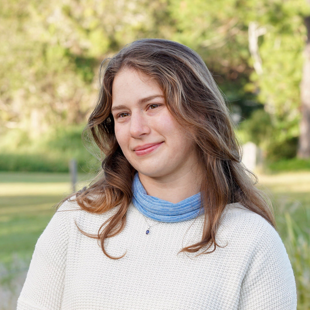 Ice Blue Merino Wide Headband