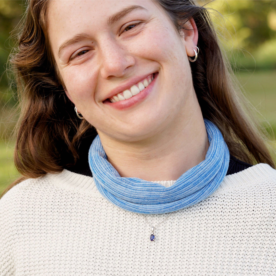 Ice Blue Merino Wide Headband