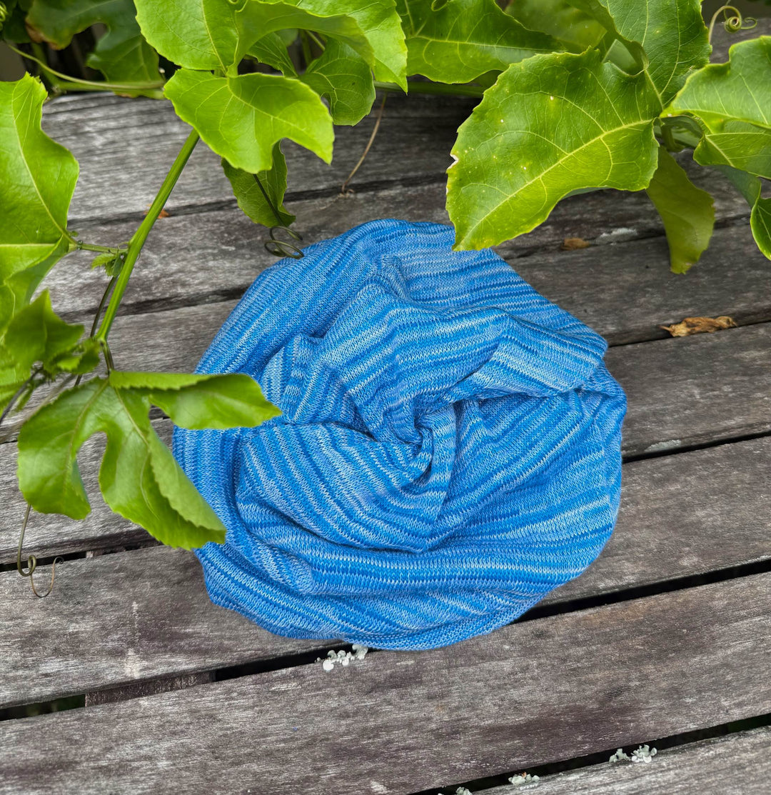 Merino Beanie Wrap - Ice Blues