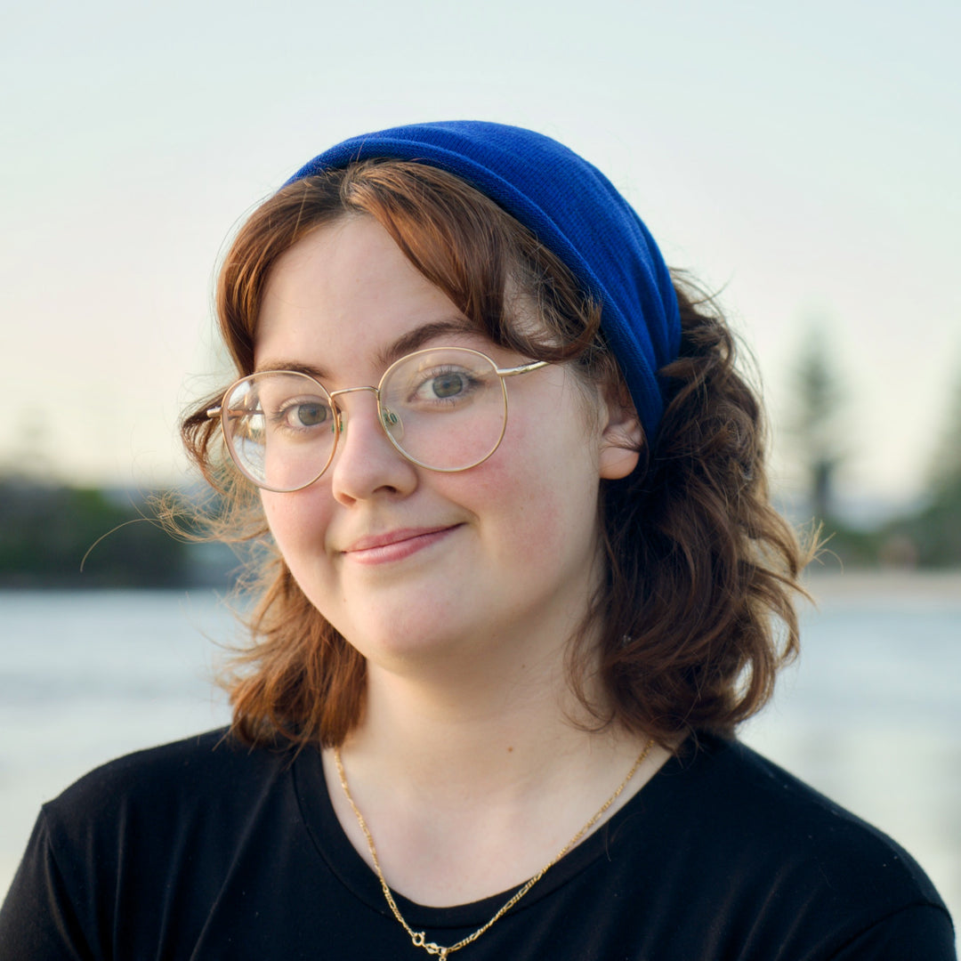 Lapis Blue Merino Wide Headband