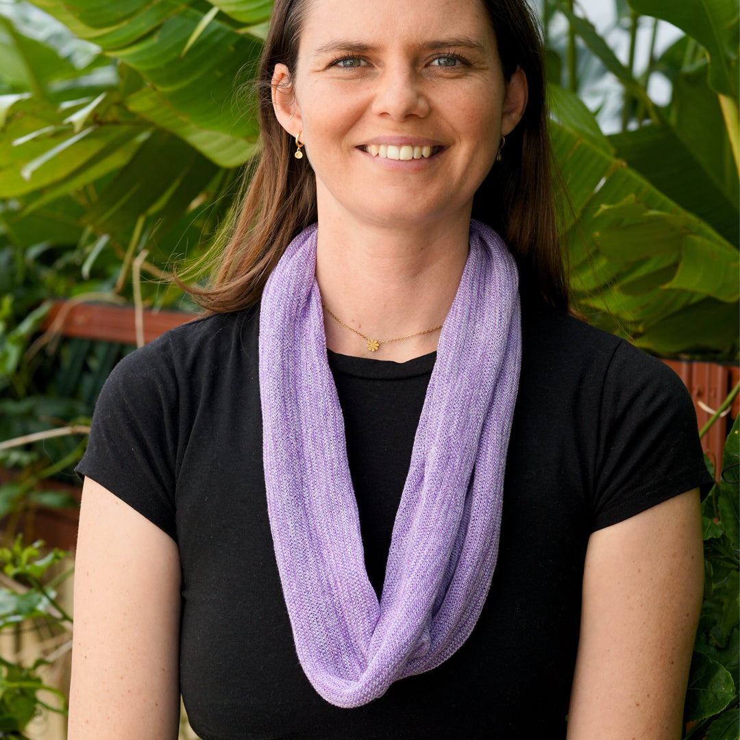 Lilac Cream Turban Wrap/ Head Wrap