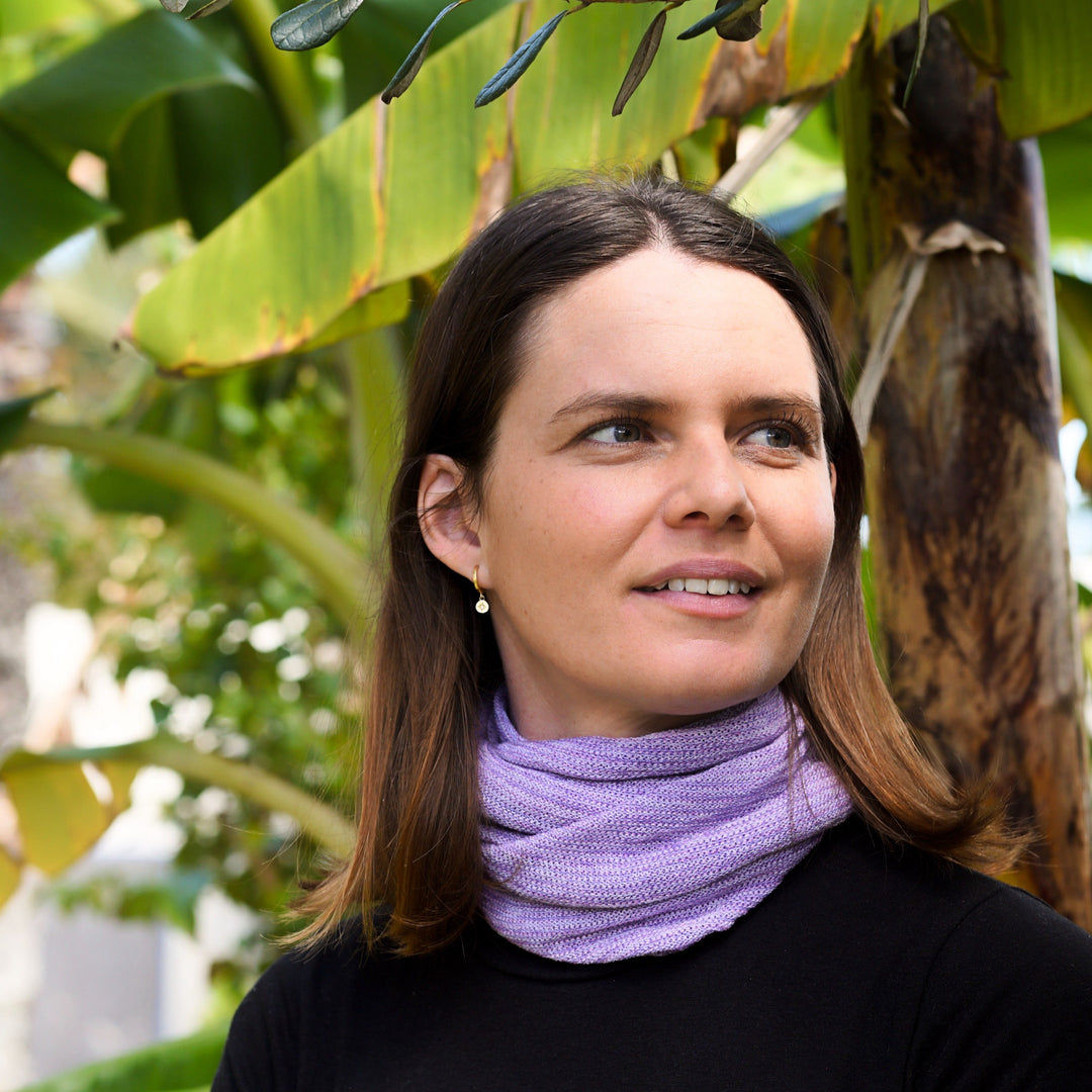 Lilac Cream Turban Wrap/ Head Wrap