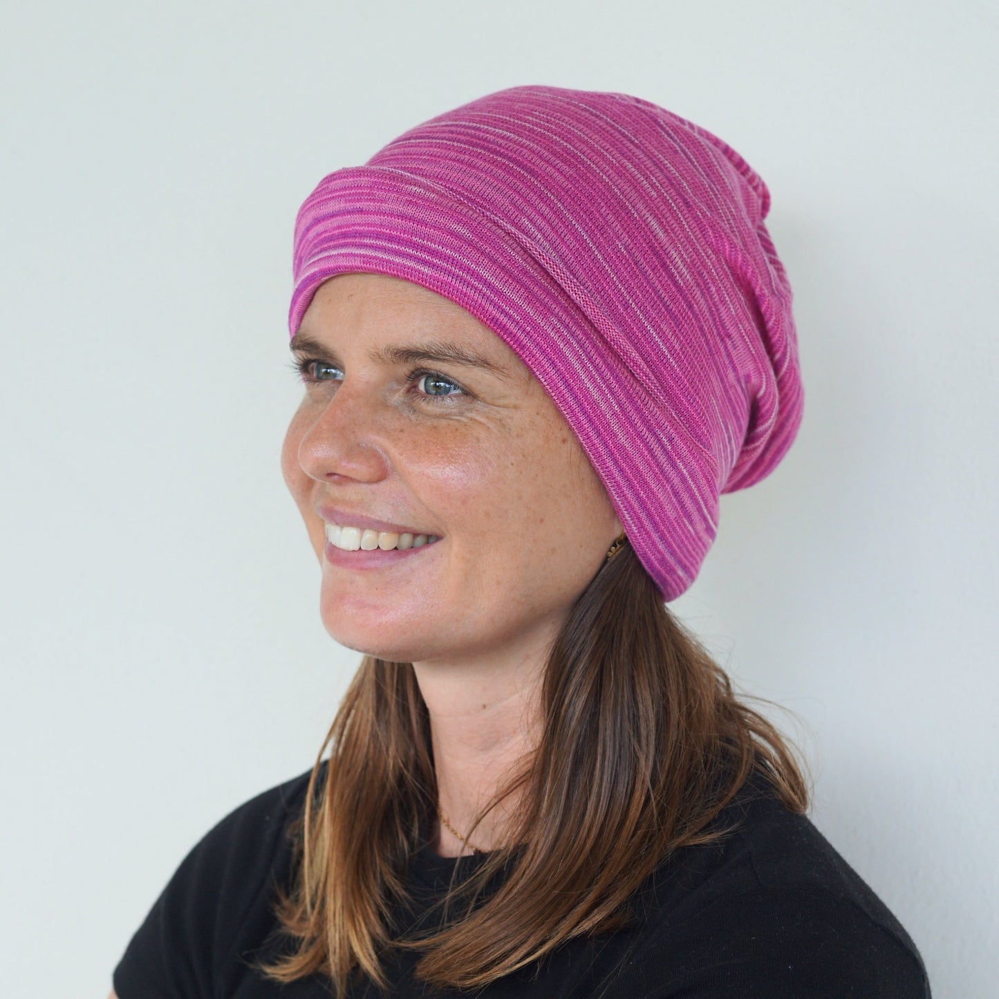 Cherry Blossom Merino Beanie Wrap