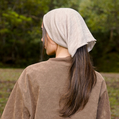 Sand Merino Beanie Wrap